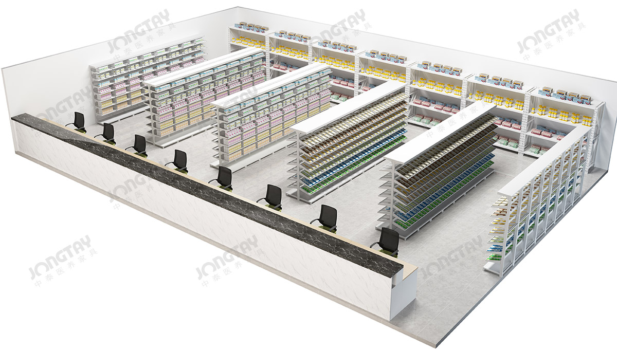 西藥房家具場景（jǐng）圖